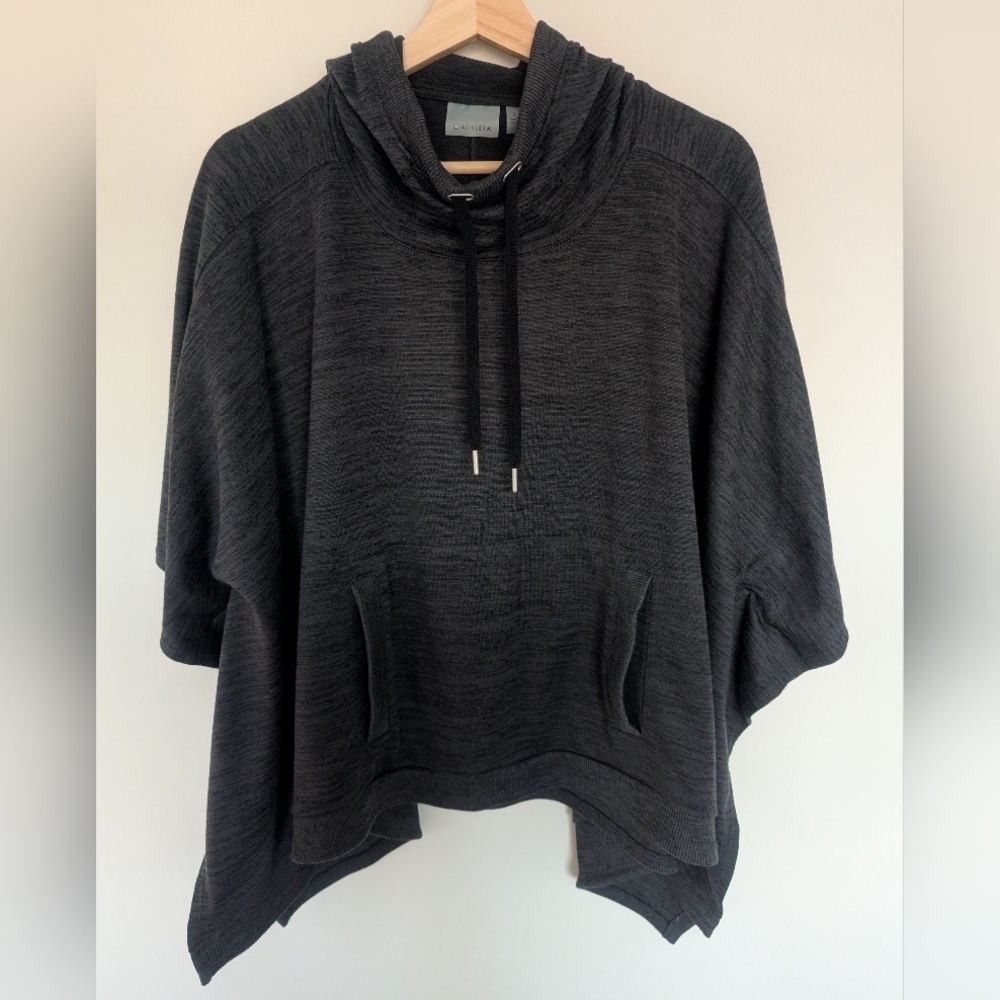 Athleta Techie Sweat Blissful Hoodie Poncho 721575 Women's Size Small Comfy - Picture 2 of 8
